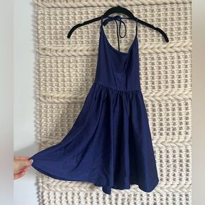 AMERICAN APPAREL XS Navy Blue Halter Top Dress
